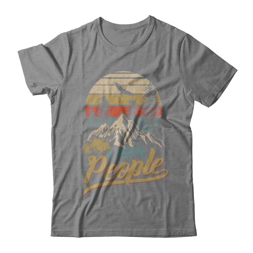 Camping I Hate People Camper Lovers-T-Shirt & Hoodie-Classic T-Shirt-Sport Grey