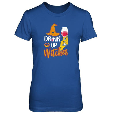 Drink Up Witches Funny Halloween Wine Lover-T-Shirt & Tank Top-Women's T-Shirt-Royal