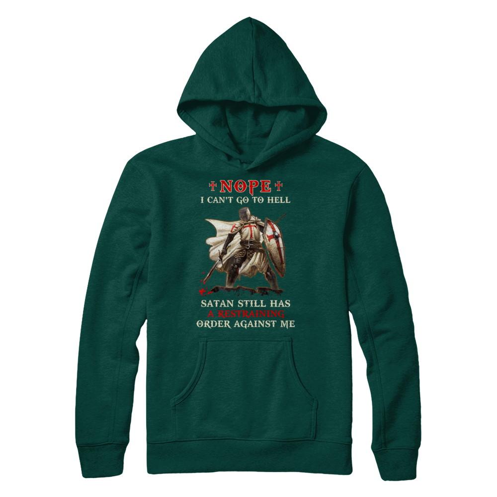 Knight Amerian Satan Still Has A Restraining Order Against Me-T-Shirt & Hoodie-Pullover Hoodie-Deep Forest