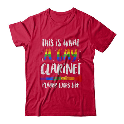 This Is What A Gay Clarinet Player Looks Like LGBT-T-Shirt & Hoodie-Classic T-Shirt-Red