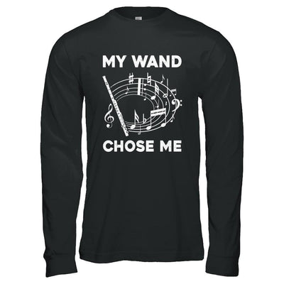 Flute My Wand Chose Me Funny Marching Band-T-Shirt & Hoodie-