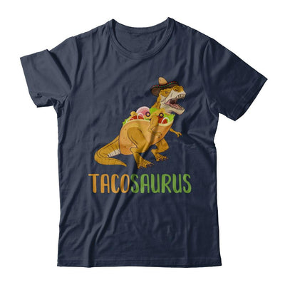 Funny Tacosaurus Tacos Dinosaur T-Rex Lover-T-Shirt & Hoodie-Classic T-Shirt-Navy
