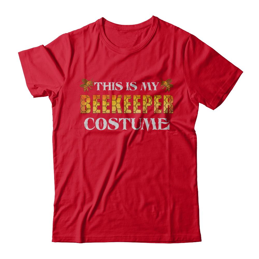 This Is My Beekeeper Costume Funny Halloween-T-Shirt & Hoodie-Premium T-Shirt-Red