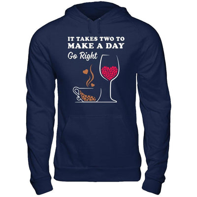 It Take Two To Make A Day Go Right-T-Shirt & Hoodie-Pullover Hoodie-Navy