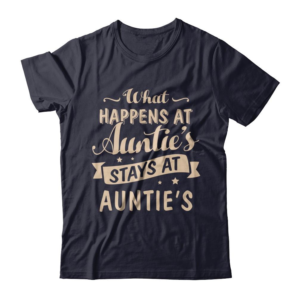 What Happens At Auntie's Stays At Auntie's-T-Shirt & Hoodie-Premium T-Shirt-Midnight Navy