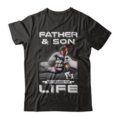 Autism Awareness Father And Son Best Friends For Life-T-Shirt & Hoodie-Classic T-Shirt-Black