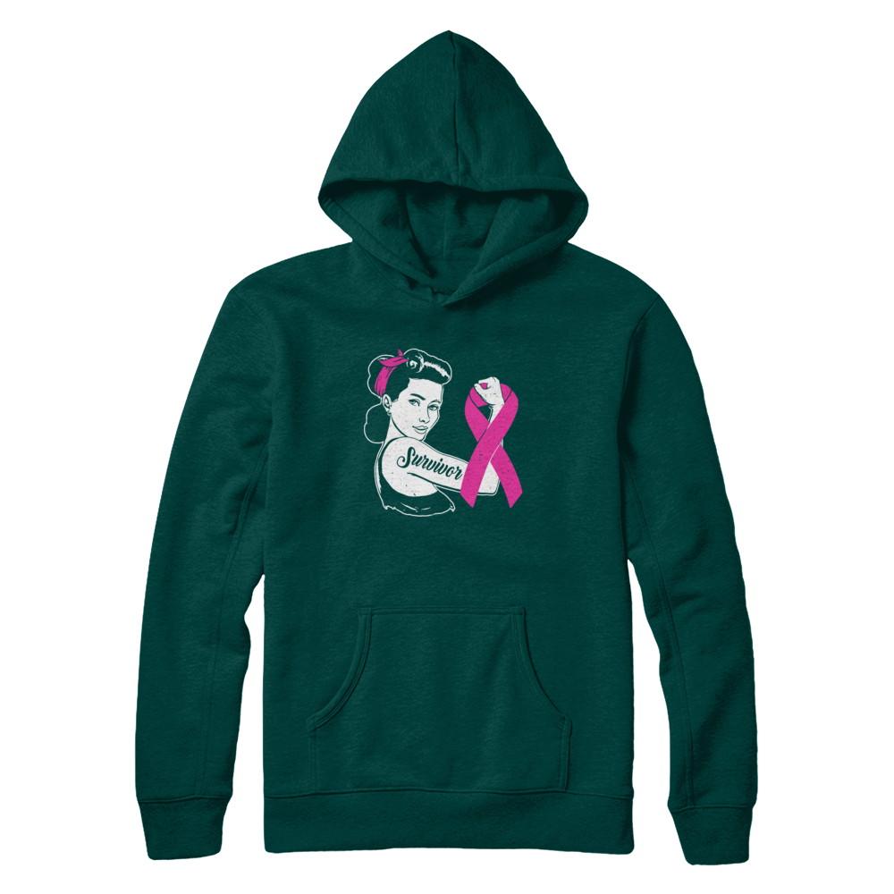 We Can Cure It Breast Cancer Pink Awareness Survivor-T-Shirt & Hoodie-Pullover Hoodie-Deep Forest