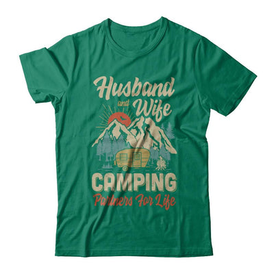 Husband And Wife Camping Partners For Life Camping-T-Shirt & Hoodie-Classic T-Shirt-Kelly Green