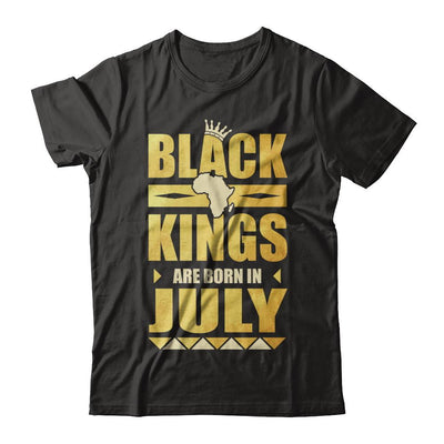 Black Kings Are Born In July Birthday-T-Shirt & Hoodie-Classic T-Shirt-Black