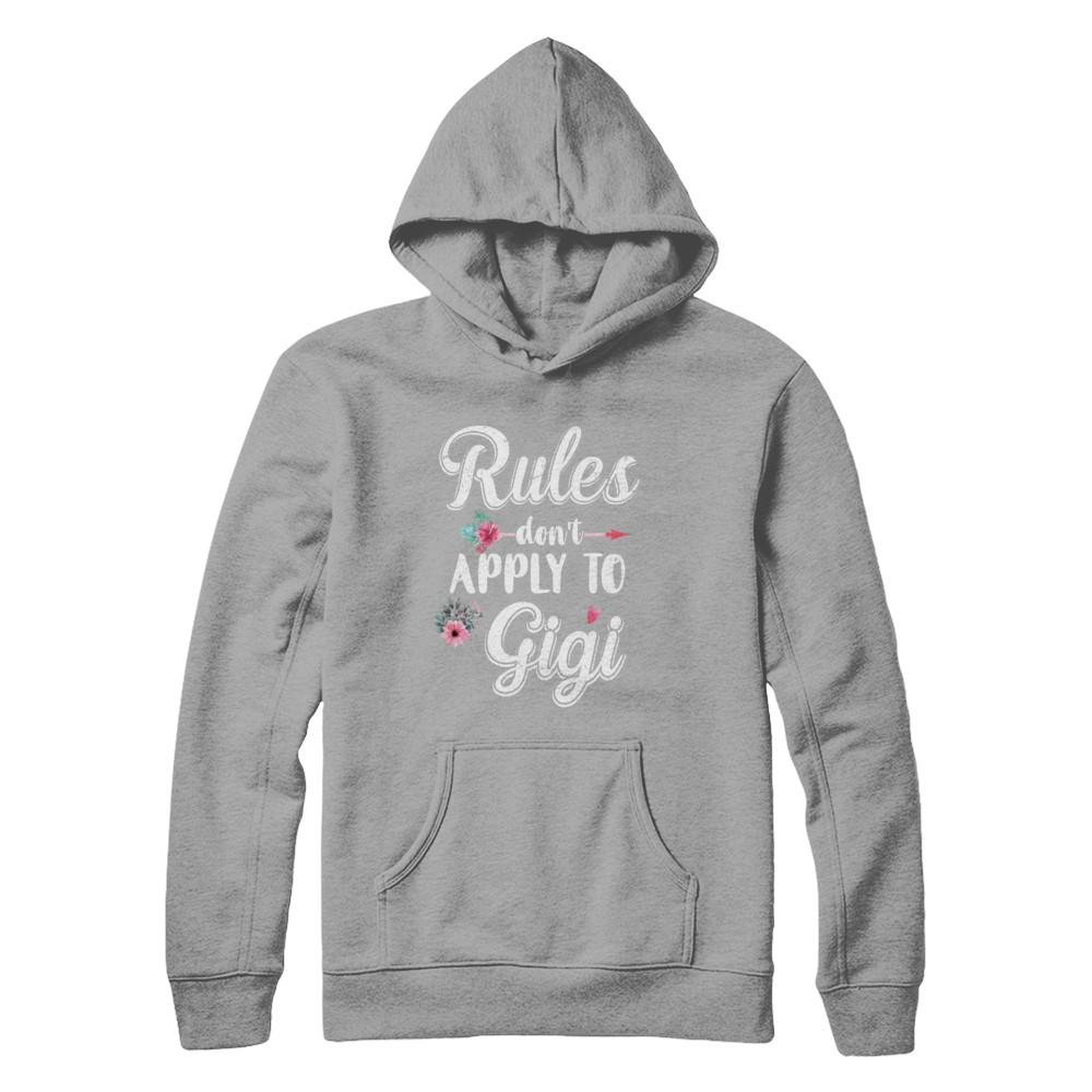 Grandmother Rules Don't Apply To Gigi-T-Shirt & Hoodie-Pullover Hoodie-Light Steel