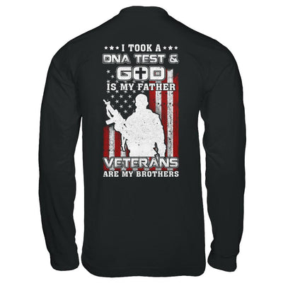 I Took A Dna Test God Is My Father Veterans Brothers-T-Shirt & Hoodie-Long Sleeve T-Shirt-Black