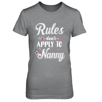 Grandmother Rules Don't Apply To Nanny-T-Shirt & Hoodie-Women's T-Shirt-Sport Grey