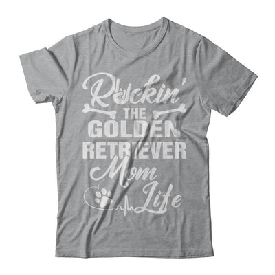 Rockin The Golden Retriever Mom Life Men Style-T-Shirt & Hoodie-Classic T-Shirt-Sport Grey