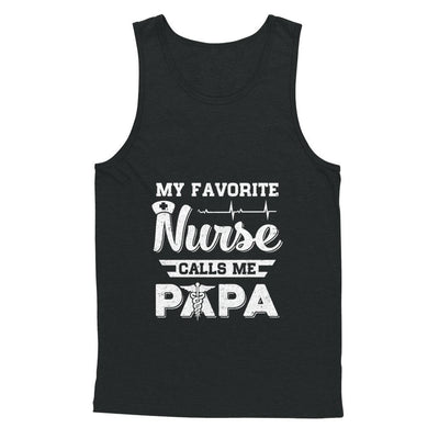 My Favorite Nurse Calls Me Papa Fathers Day Gift-T-Shirt & Hoodie-Unisex Tank-Black