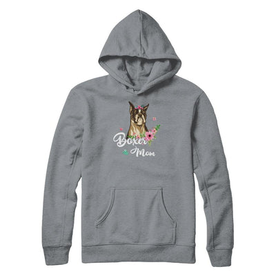 Boxer Mom Funny Dog Mom Gift Idea-T-Shirt & Tank Top-Pullover Hoodie-Light Steel