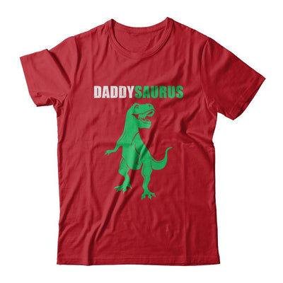 Daddysaurus Funny Dinosaur First Time Dad Fathers Day-T-Shirt & Hoodie-Classic T-Shirt-Red