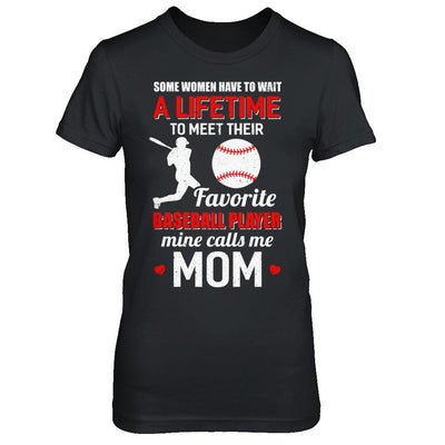 Funny My Favorite Baseball Player Calls Me Mom-T-Shirt & Hoodie-