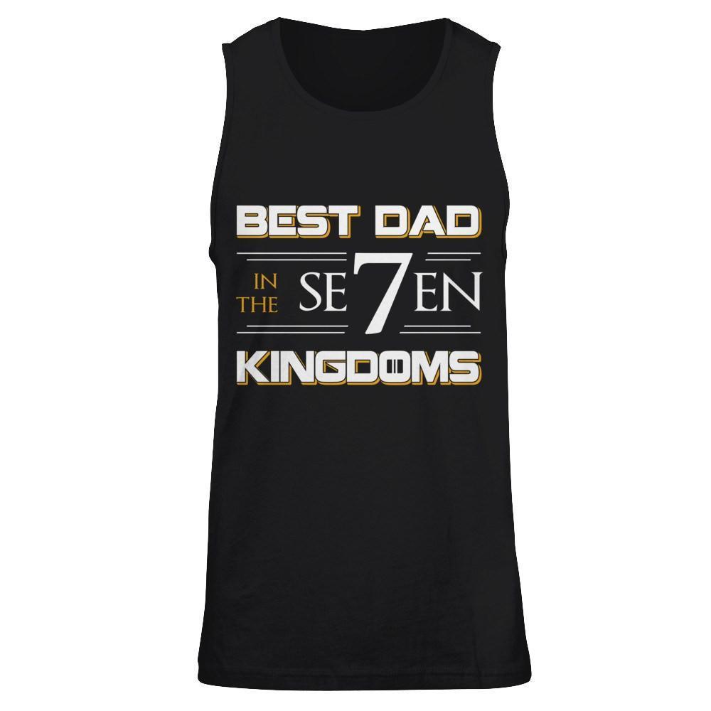 Best Dad In The Seven Kingdoms-T-Shirt & Hoodie-Unisex Tank-Black