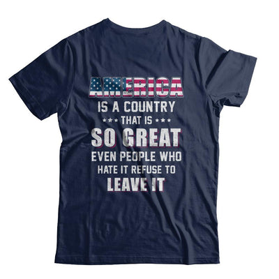 America Is A Country That Is So Great PATRIOTIC Veteran-T-Shirt & Hoodie-Classic T-Shirt-Navy