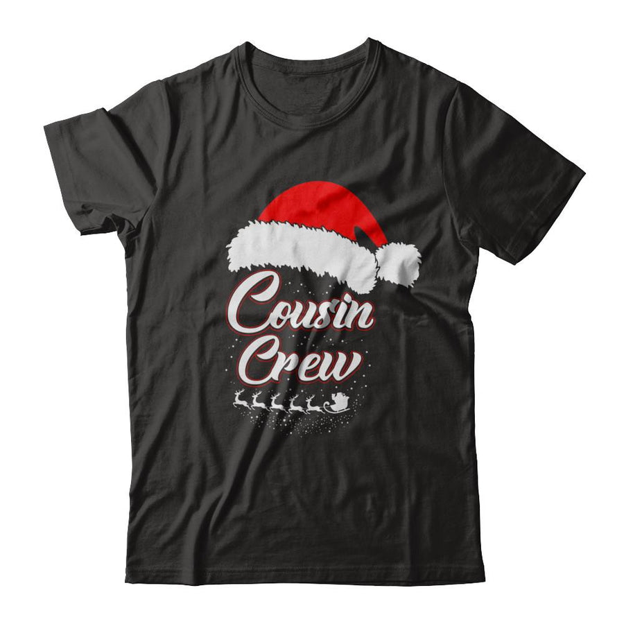 Cousin Crew Matching Family Funny Christmas-T-Shirt & Hoodie-Premium T-Shirt-Black