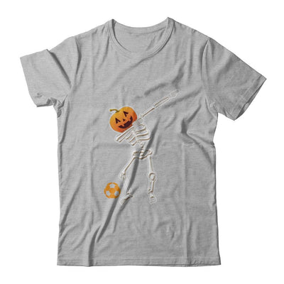 Halloween Dabbing Skeleton Soccer-T-Shirt & Hoodie-Premium T-Shirt-Heather Gray