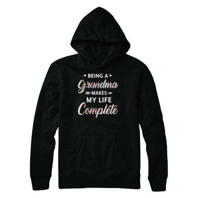 Being A Grandma Makes My Life Complete Mothers Day-T-Shirt & Hoodie-Pullover Hoodie-Black