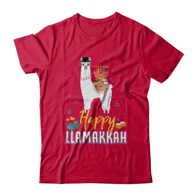 Funny Happy Llamakkah Hanukkah Llama-T-Shirt & Sweatshirt-Classic T-Shirt-Red