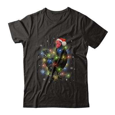 Funny Chickmas Lights Chicken Lights-T-Shirt & Sweatshirt-Premium T-Shirt-Black