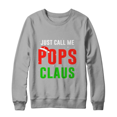 Santa Pops Claus Matching Family Christmas Pajamas-T-Shirt & Sweatshirt-Crewneck Sweatshirt-Light Steel