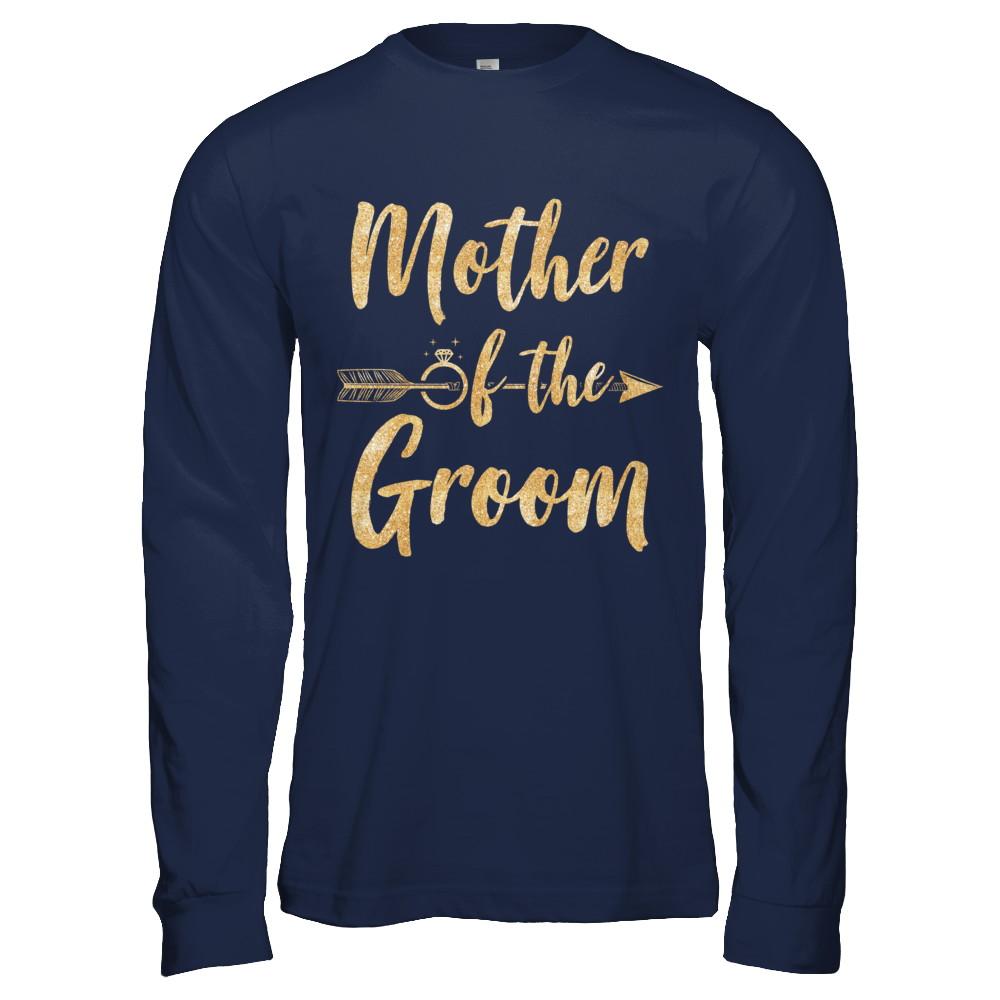 Mother Of The Groom Mothers Day-T-Shirt & Hoodie-Long Sleeve T-Shirt-Navy