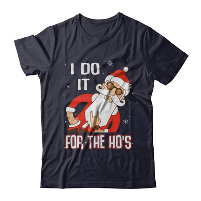 I Do It For The Ho's Funny Santa Christmas-T-Shirt & Sweatshirt-Premium T-Shirt-Midnight Navy