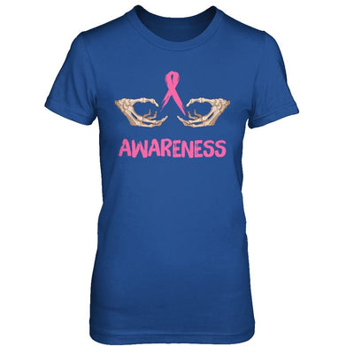 Breast Cancer Skeleton Hand Scary Halloween-T-Shirt & Sweatshirt-Women's T-Shirt-Royal