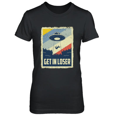 Vintage Get In Loser-T-Shirt & Hoodie-Women's T-Shirt-Black