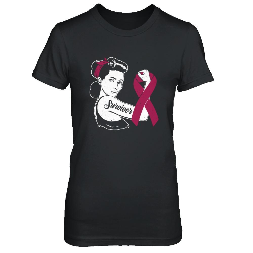 We Can Cure It Multiple Myeloma Awareness Survivor-T-Shirt & Hoodie-Women's T-Shirt-Black