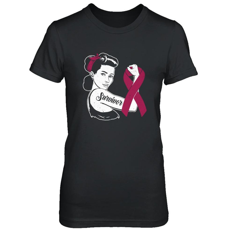We Can Cure It Multiple Myeloma Awareness Survivor-T-Shirt & Hoodie-Women's T-Shirt-Black