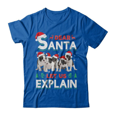 Dear Santa Funny Pit bull Puppies Christmas Gift-T-Shirt & Hoodie-Premium T-Shirt-Royal