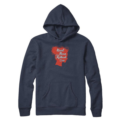 Nicest Mean Redhead Ever For Readhead Women-T-Shirt & Tank Top-Pullover Hoodie-Navy
