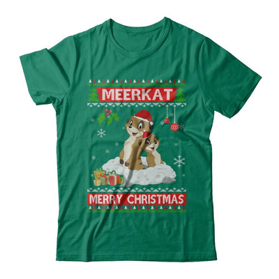 Meerkat Xmas Pajama Ugly Christmas Sweater-T-Shirt & Sweatshirt-Classic T-Shirt-Kelly Green