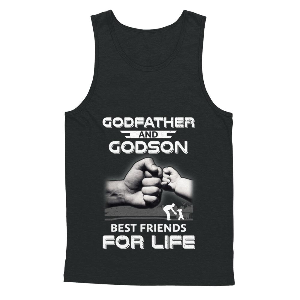 God-Father God-Son Best Friends For Life Fathers Day-T-Shirt & Hoodie-Unisex Tank-Black
