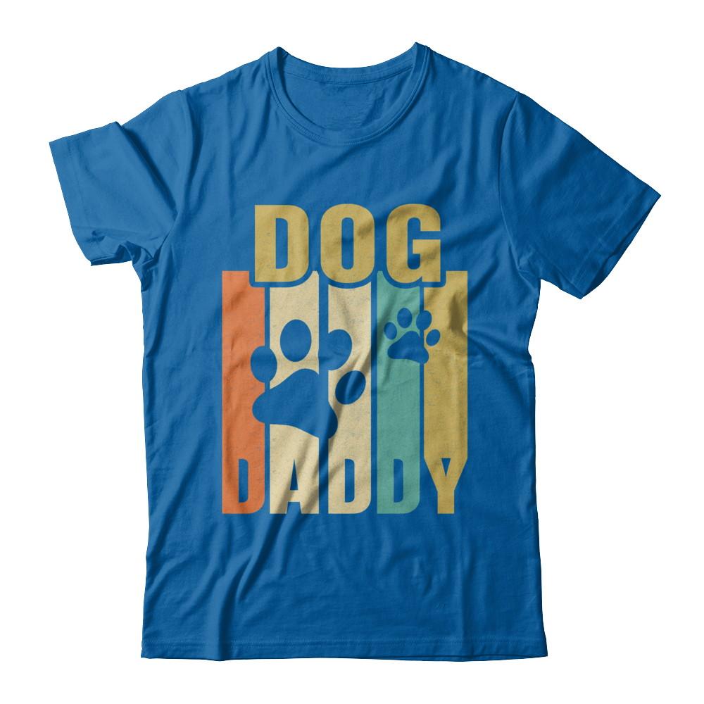 Retro Vintage Daddy Dog Father's Day Gift-T-Shirt & Hoodie-Classic T-Shirt-Royal