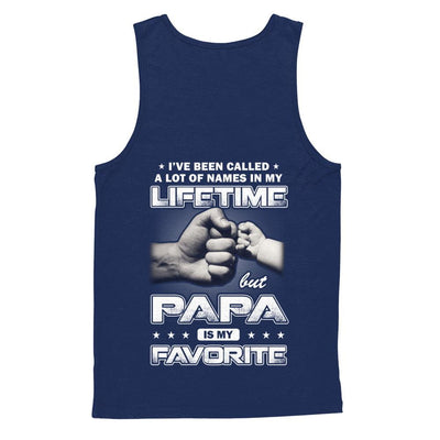 I've Been Called A Lot Of Names But Papa Is My Favorite-T-Shirt & Hoodie-Unisex Tank-Navy
