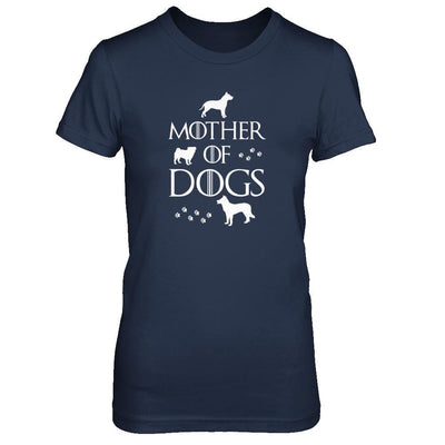 Mother Of Dogs Dog Lover-T-Shirt & Tank Top-Women's T-Shirt-Navy