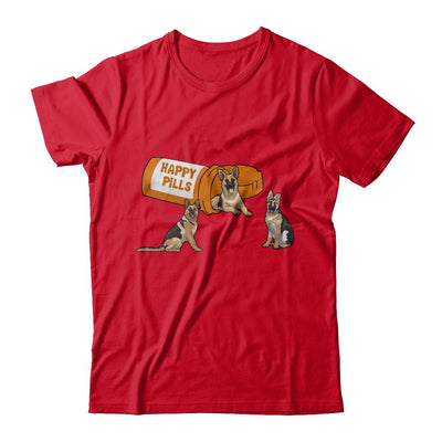 German Shepherd Happy Pills-T-Shirt & Hoodie-Premium T-Shirt-Red