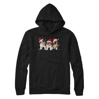 Funny Bulldogs Puppies Christmas Dog Gift-T-Shirt & Hoodie-Pullover Hoodie-Black