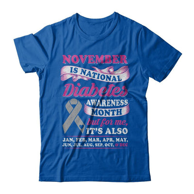 November Is National Diabetes Awareness Month-T-Shirt & Hoodie-Premium T-Shirt-Royal