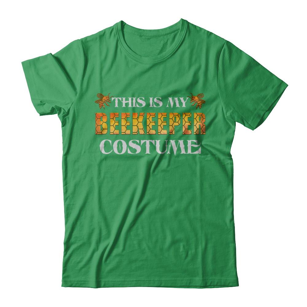 This Is My Beekeeper Costume Funny Halloween-T-Shirt & Hoodie-Premium T-Shirt-Kelly Green