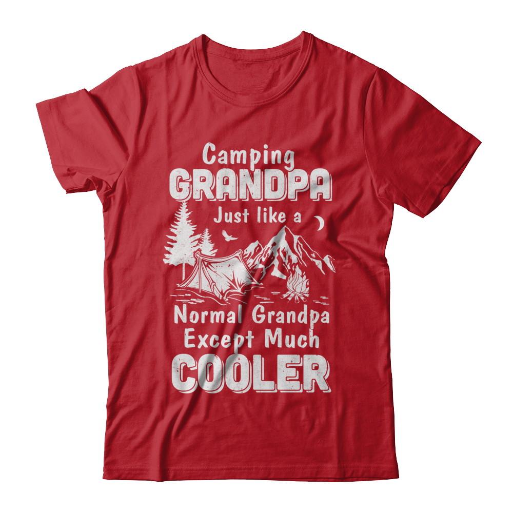 Camping Grandpa Except Much Cooler-T-Shirt & Hoodie-Classic T-Shirt-Red