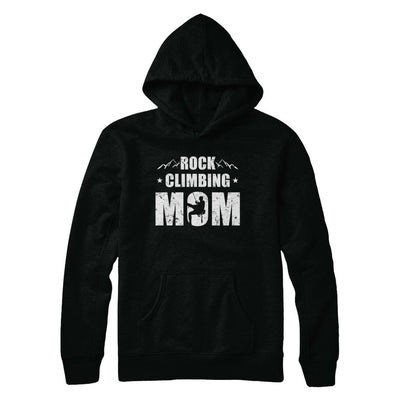 Rock Climbing Mom Distressed Mountain Climber Mothers Day-T-Shirt & Hoodie-Pullover Hoodie-Black