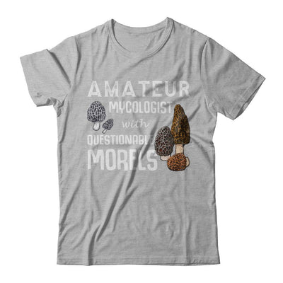 Amateur Mycologist With Questionable Morels-T-Shirt & Hoodie-Premium T-Shirt-Heather Gray