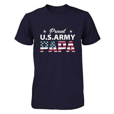 Proud Us Army Papa-T-Shirt & Hoodie-Premium T-Shirt-Midnight Navy